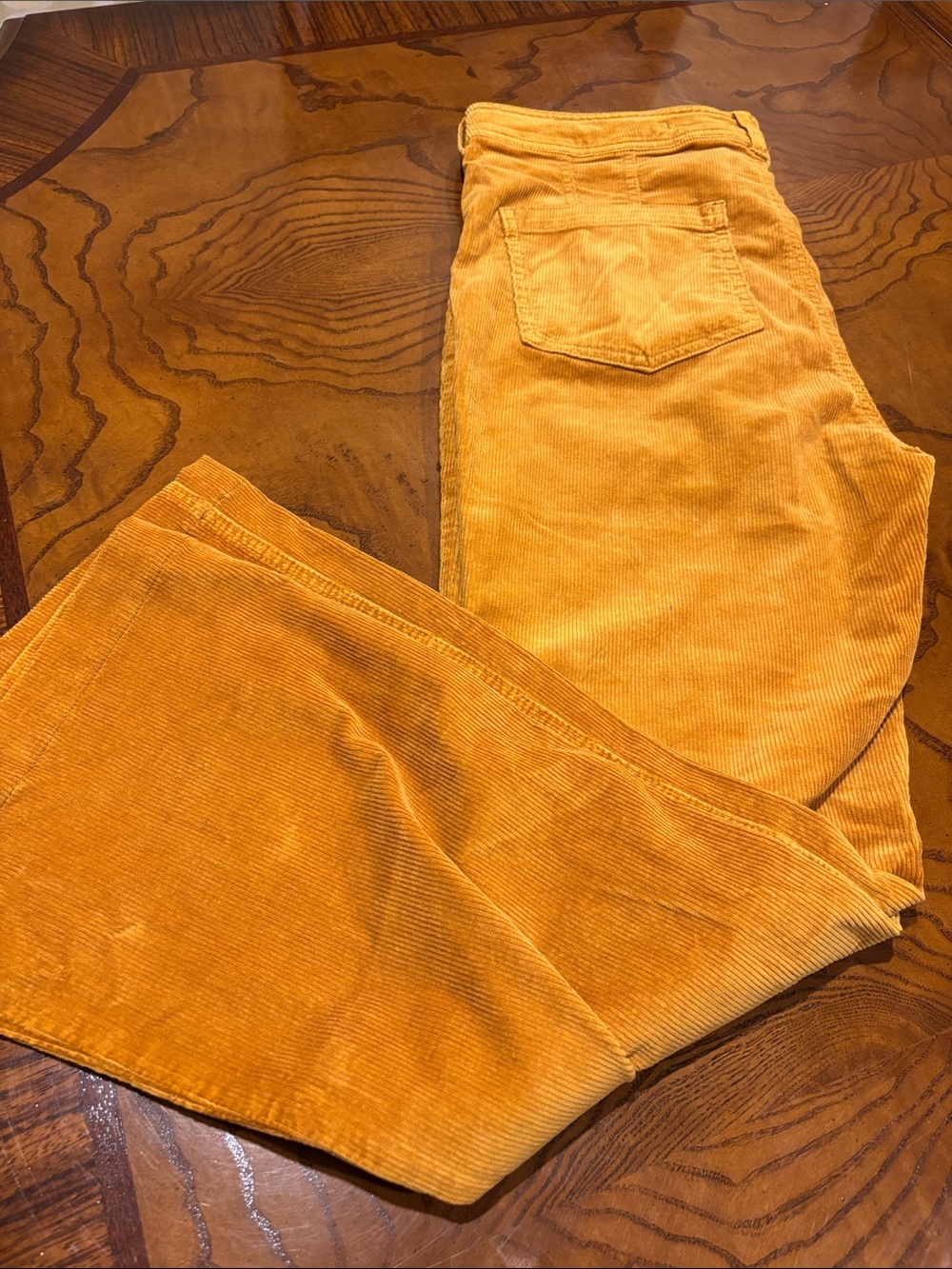 Pilcro Mustard Corduroy Boot Cut Pants - Picture 7 of 7